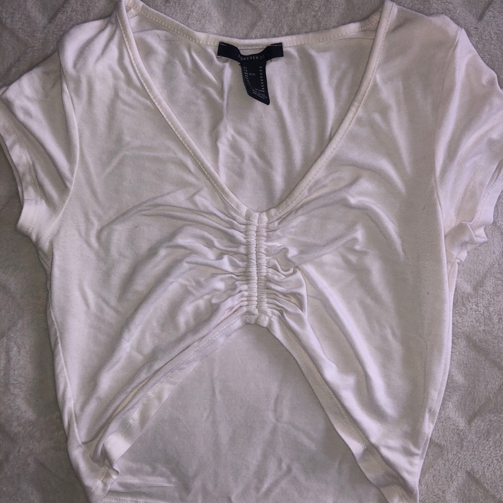 Forever 21 Ruched Crop Top